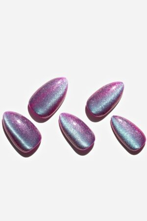 Cat Eye/Mermaid Grape(Handmade)/Short Almond